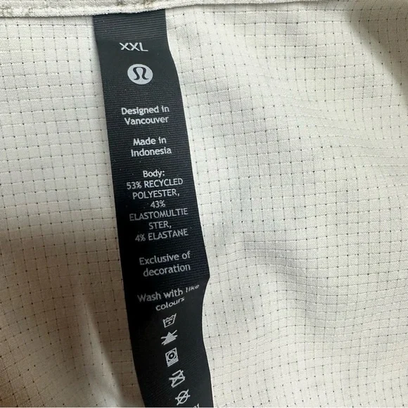 Lululemon Airing Easy Mens Short Sleeve Shirt Size XXLarge - Picture 9 of 10